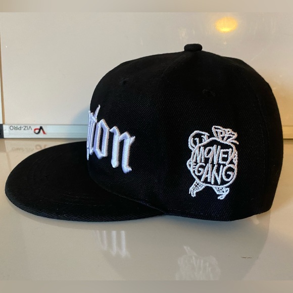 Compton Hat - Black - Raiders - NWA - Flat Brim - Los Angeles SnapBack - Picture 5 of 6